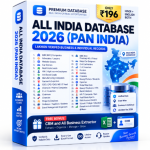 All India Database 2026 – PAN India